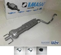 Imasaf Auspuff Mitteltopf + Anbauteile für Opel Zafira 2.2 16V 108KW 2003-2005