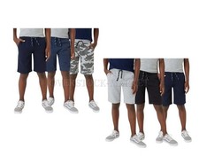 NEW BOY'S YOUTH LEE 3 PACK REGULAR FIT PULL ON FLEECE LINED SHORTS VARIETY