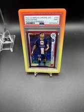 Merlin Hugo Ekitike #100 Rose Gold Shimmer /299 PSA 9 Topps- PSG