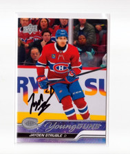 JAYDEN STRUBLE autographed SIGNED '23/24 MONTREAL CANADIENS 