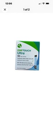 OneTouch Ultra Test Strips 50 Ct Factory Sealed Exp 05/27 Diabetes One Touch