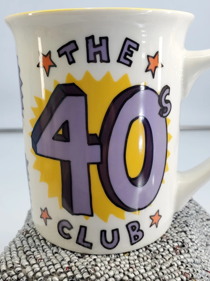 Taza de café Our Name is Mud 40th Birthday Club regalo membresía, 14 onzas (C18) Foto 3 de 4