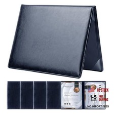 -Pack Diploma Cover 8.x 11, Padded Certificate Holder, Leatherette, Blue Plain 5