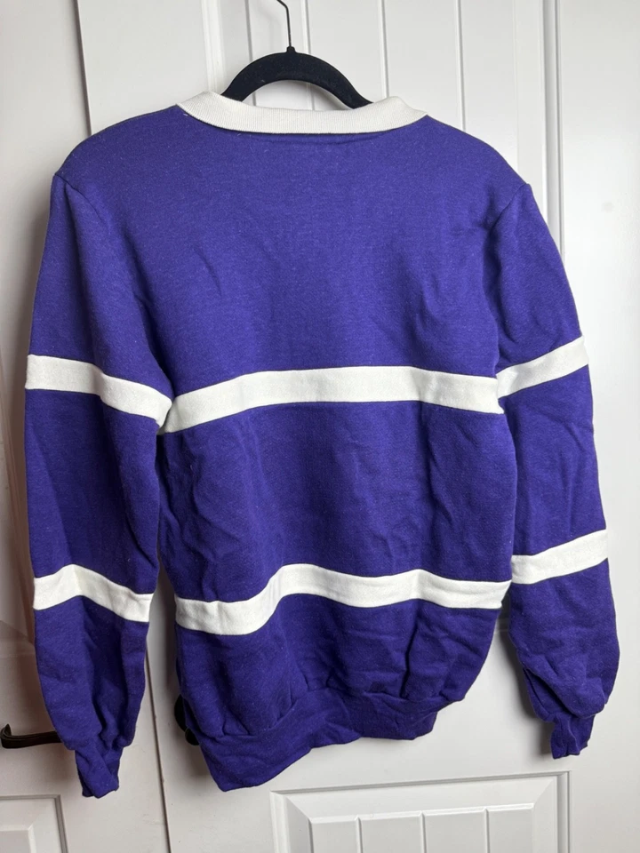 Sudadera Polo Colegial Estilo Rugby TCU Molinos Nuez moscada Años 80-90 De Colección Para Mujer Foto 2 de 4