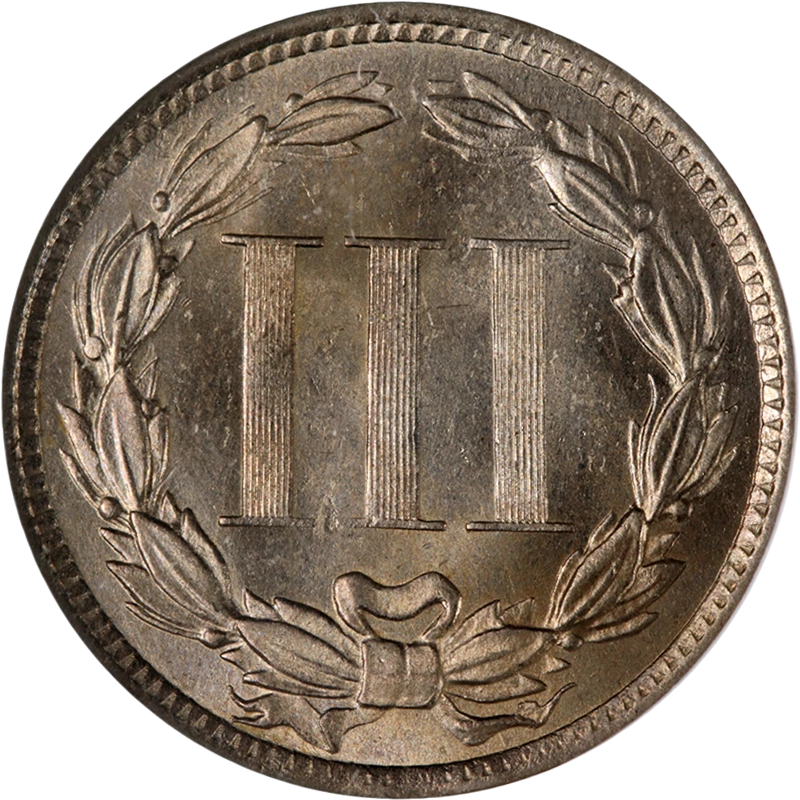1874 Three (3) Cent Nickel NGC MS64 Great Eye Appeal Nice Strike - Image 2 of 4