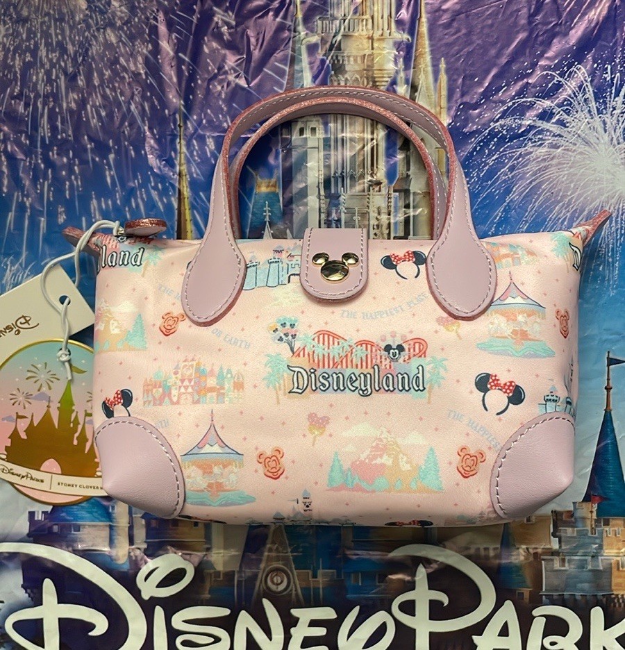 Disney Parks 2025 Disneyland Pouchette Crossbody Bag Stoney Clover