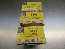 Allen Bradley 1495-N8 Auxiliary Contact Lot of 3!