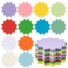 360 Pcs Bulletin Board Decorations Paper Starburst Cutouts Blank Signs for Re...