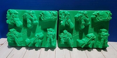 Lot of 2 Teenage Mutant Ninja Turtles Jello Jigglers Gelatin Molds 2016 Viacom