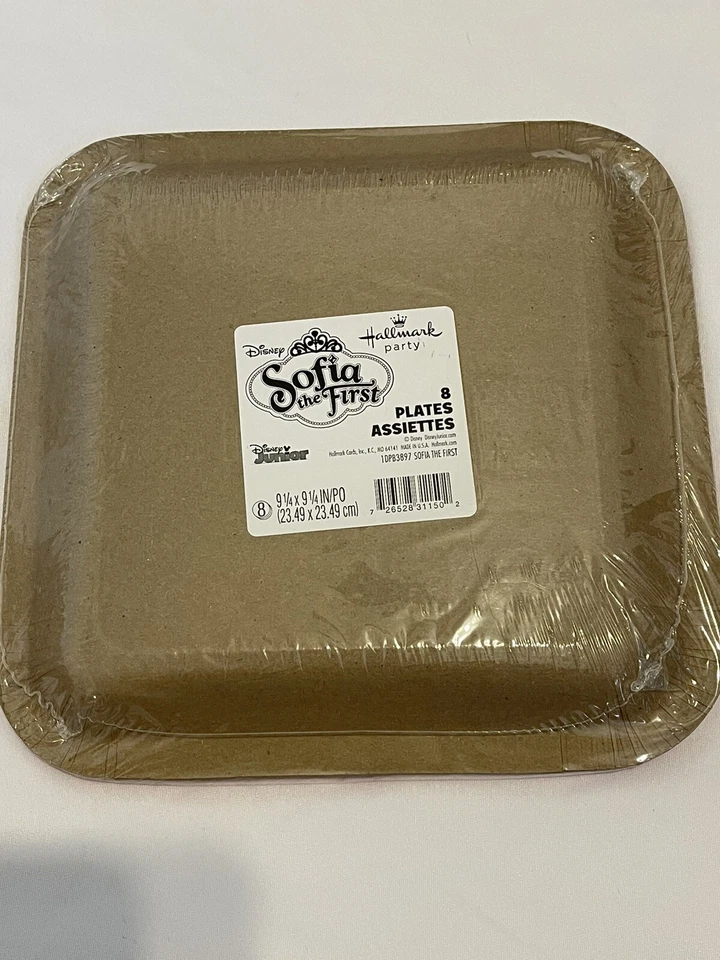 16 тарелок для первого обеда или ужина Sofia 8 штук Disney Junior Hallmark Party - Изображение 3 из 3