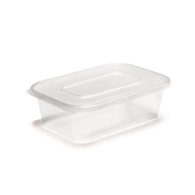 250 x Mikrowelle Kunststoff Lebensmittel 650ml Zum Mitnehmen Schwerlast Behälter mit Deckel