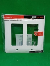 3 PACK TAYMAC MASQUE 2-Gang Decorator Wall Plate (White) 5500W