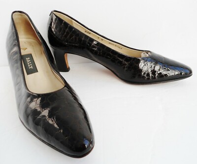 Bally Slip-On Pumps Shoe's Women's Size N Brown Patent Leather