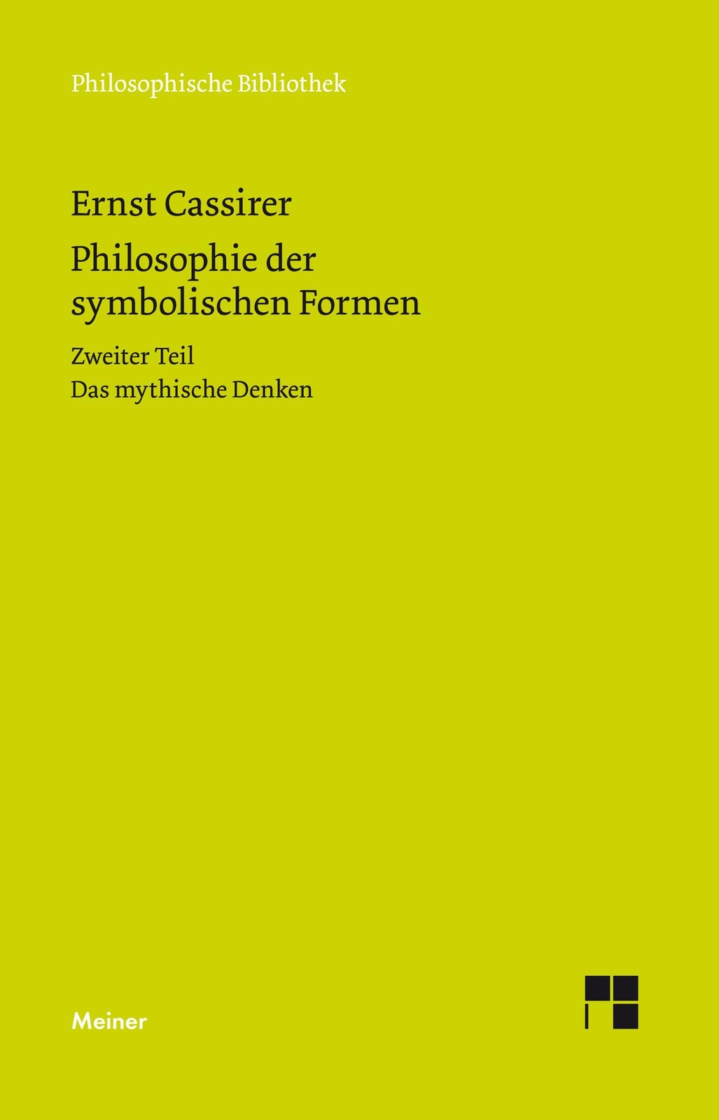 Thumbnail - Philosophie Der Symbolischen Formen, Ernst Cassirer