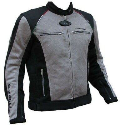 Giacca Giubbotto Moto Estiva Traforata Impermeabile Smanicabile Giudici  Grigia | eBay