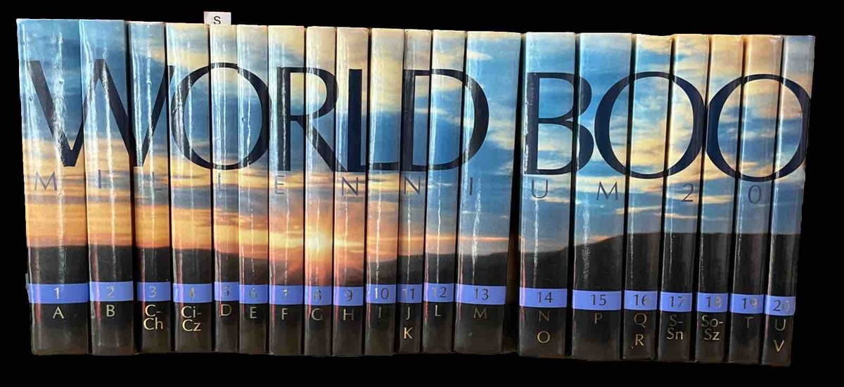 2000 World Book Encyclopedia 20 Volume Set Millennium Edition very