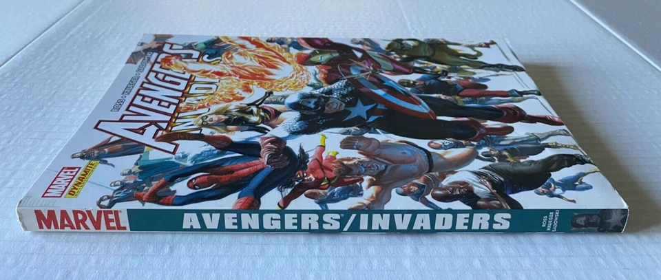 Avengers/Invaders Paperback TPB/Graphic Novel Marvel/Dynamite Comics #1-12 2010 - Image 3 of 4