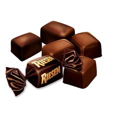 Riesen Soft European Chocolate Caramels 20 Pounds Candy Wrapped Candies