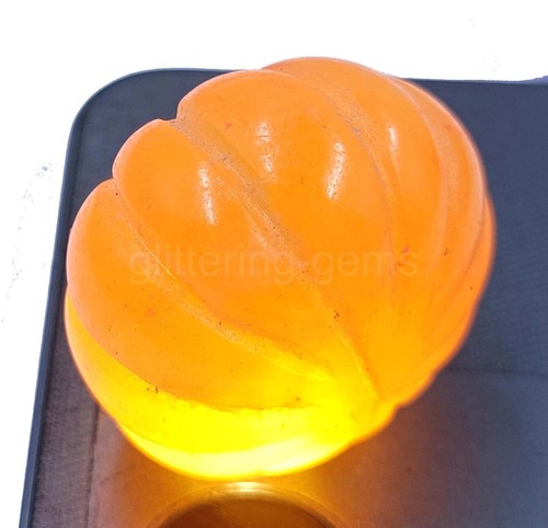 167 Ct Lab-Created Oval Shape Cats Eye Yellow IGL Certified Loose Gemstone 5AIV - Picture 6 of 8