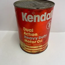 Kendall Dual Action Heavy Duty API Service Motor Oil One U.S Quart Full