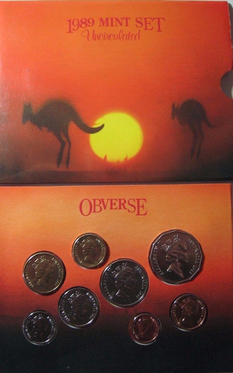 1989 Australia 8 Pc. Mint Set w/Orig.Folder & Sleeve | eBay
