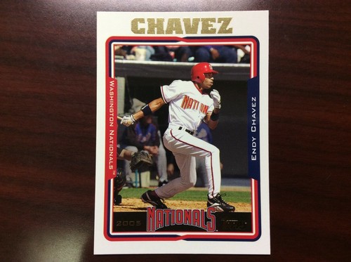 2005 Topps #511 Endy Chavez Washington Nationals - 第 1/2 張圖片