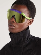Gucci GG1477S 001 Violet Shaded Green/Light Green Purple Sunglasses