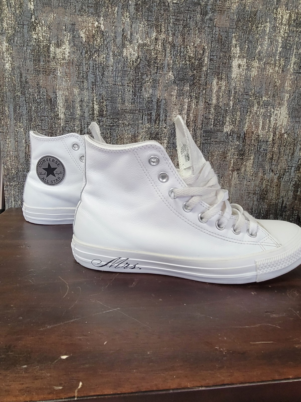 Wedding Chuck Ta Size Converse Chuck Taylor White Leather Wedding