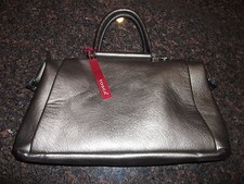 TOSCA B2317 METALLIC BROWN HANDBAG PURSE BAG ...