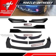 Glossy Black Front Bumper Lip Splitter Lower Spoiler Body Kit For Toyota Highlan
