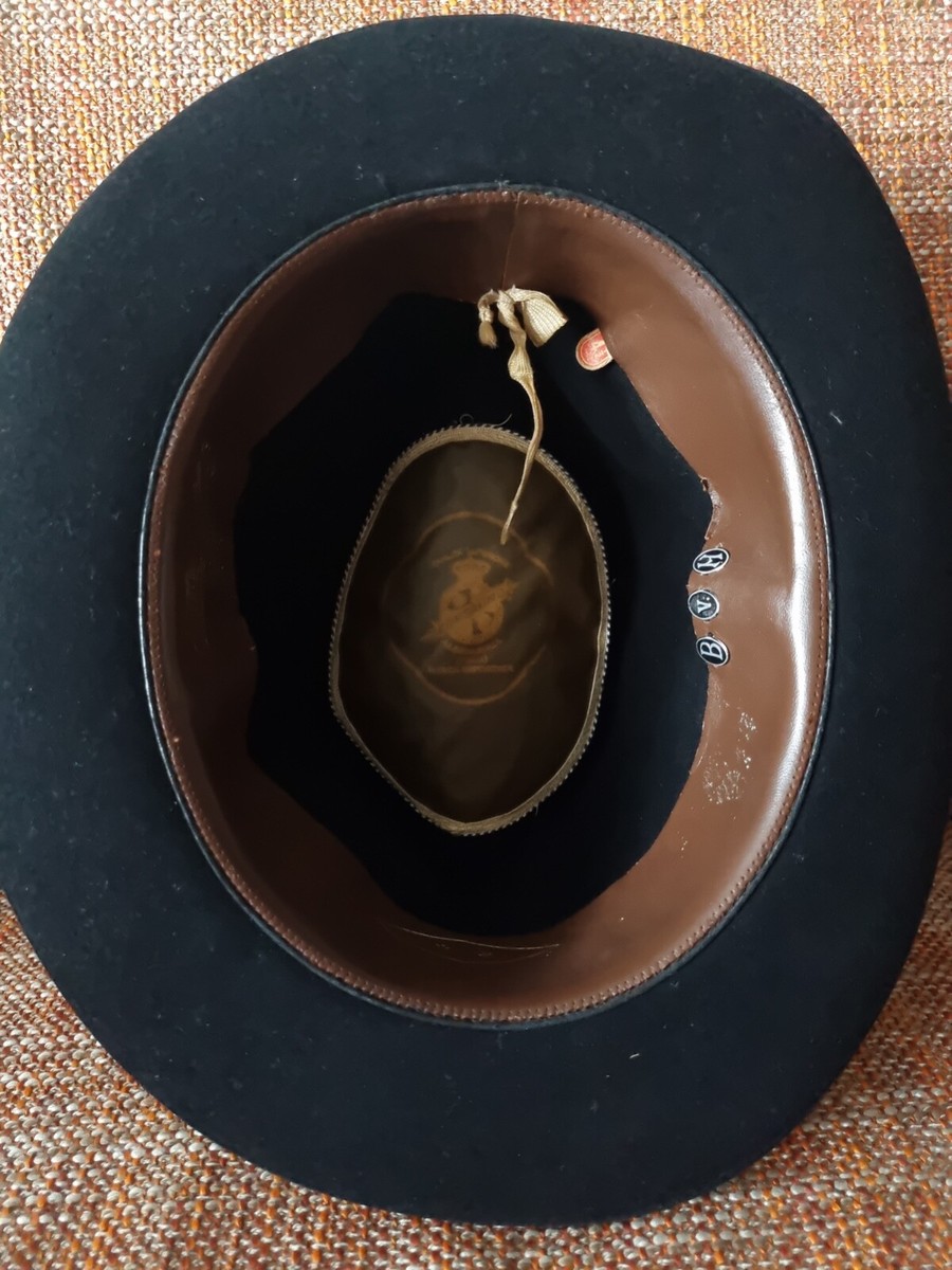 Antique black Borsalino HAT (Grand Prix Paris 1900). Size 4 Antique black Borsalino HAT (Grand Prix Paris 1900). Size 4