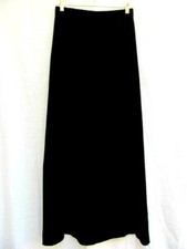 VTG 1960s 70s..FULL LENGTH..BLACK..VELVET..HIPPIE GOTH..MAXI..SKIRT..NEW..8 10