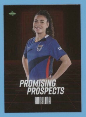 Angelina 2021 Parkside NWSL PROMISING PROSPECTS RED FOIL Rookie #18 OL REIGN
