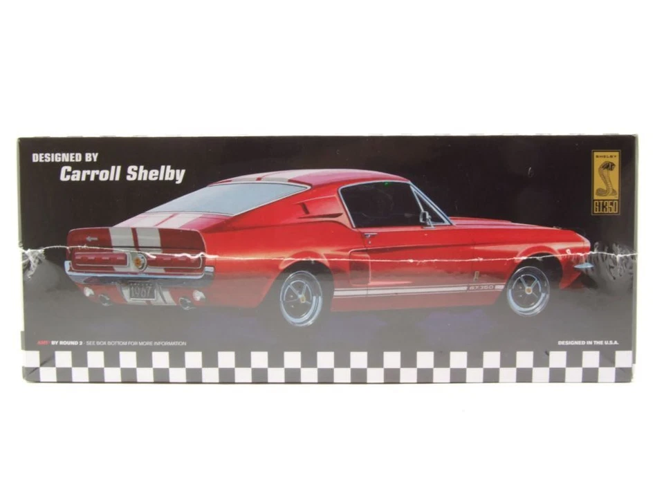 Ford Shelby MUSTANG Gt 350 1967 Bianco Kit Modellismo Plastica Auto 1:25 AMT - Immagine 4 di 4