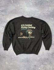 80s US Air Force Army Sweatshirt Vintage MEN SIZE L