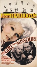 The Girl From Missouri (Jean Harlow, 1934) - Mini Film Poster/Book Clipping