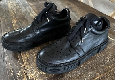 Guidi GJ02 Low-top Full Horse Leather Sneakers - Black US 12 EU 45