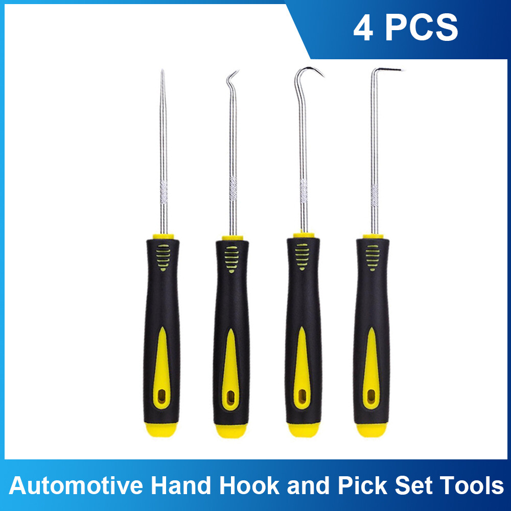4-Piece Set Precision Scraper Hook and Pick Set Automotive and Electronic Tools