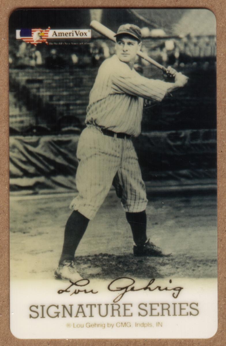 MLB Lou Gehrig  100枚限定 バットカード MLB Lou Gehrig 100枚限定 バットカード LOU GEHRIG, Yankees
