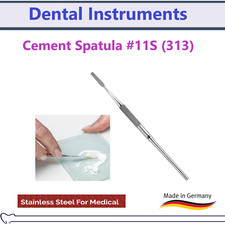 Dental Cement Spatula 11S 313, Rigid- mixing  loading cement stainless steel