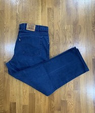 Vtg Levis 545 Men  s Size 44x30 Orange Tab Loose Tapered Fit Leather Patch Jeans