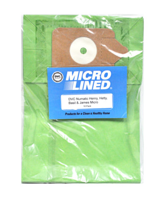 DVC Microlined Numatic Henry, Hetty, Basil and James Micro Vacuum Bags 10 Pack