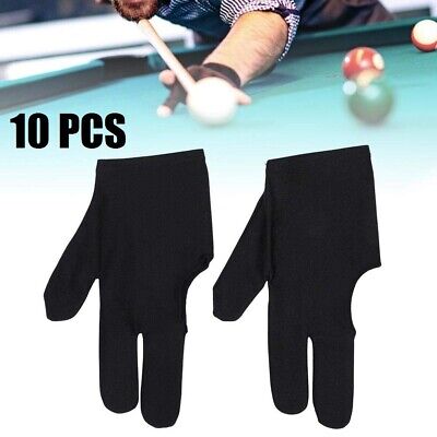 Pool Cue Gloves Spandex Billiard 3 Fingers Left Hand Gloves Snooker Accessories 