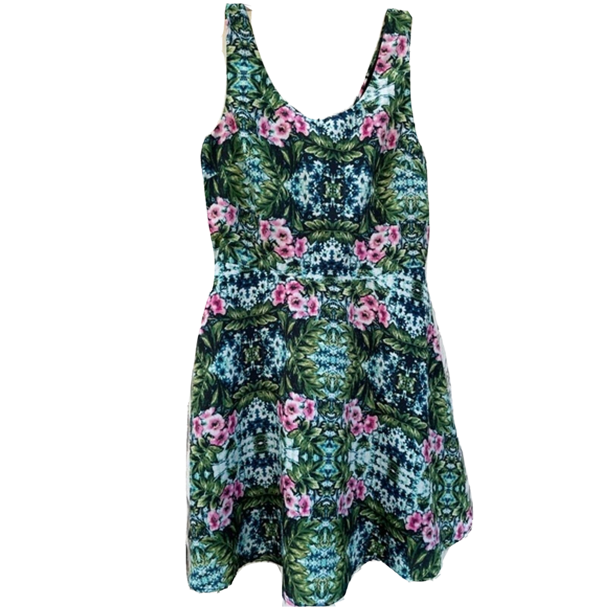 Forever 21 Fit & Flare Mini Dress Women's Small Sleeveless Floral Tropical Print | eBay Forever 21 Fit & Flare Mini Dress Women's Small Sleeveless Floral Tropical Print | eBay