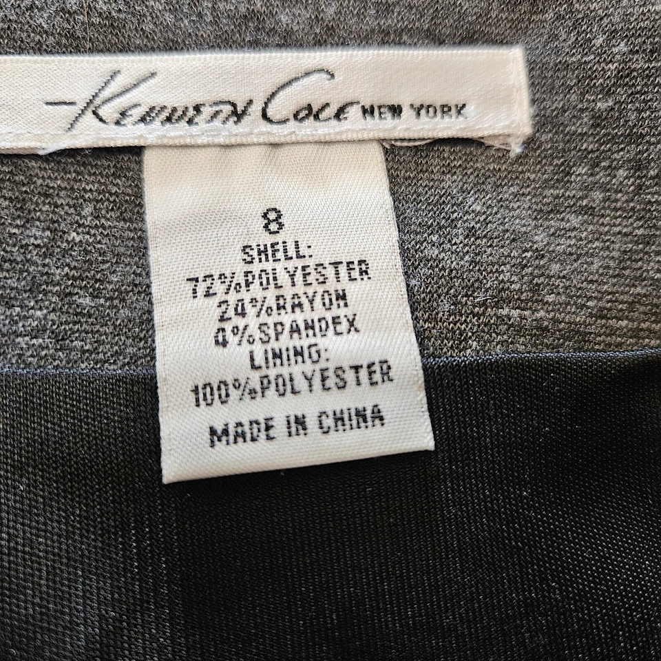 Kenneth Cole Gray Knit Skirt With Pockets Size 8 - Image 4 of 4