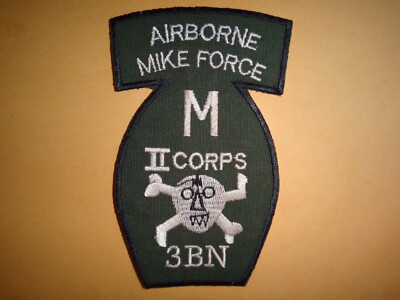 Vietnam War Semi-Subdued Patch ARVN AIRBORNE MIKE FORCE 3rd MSFC Bn II ...