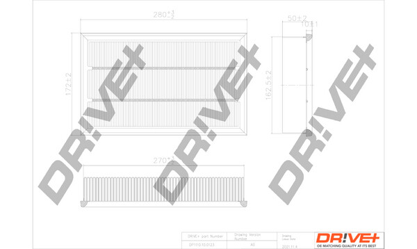 Dr!ve+ DP1110.10.0123 Luftfilter FÜR Ford Volvo-image