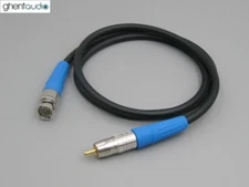 E09 (1m 3ft ) --- True 75Ω Canare LV-61S RCA to BNC HiFi Coax Audio Cable