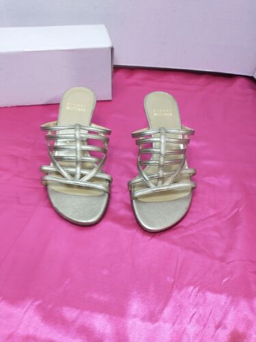 Sandalias doradas STUART WEITZMAN para mujer talla 4M - Imagen 9 de 11