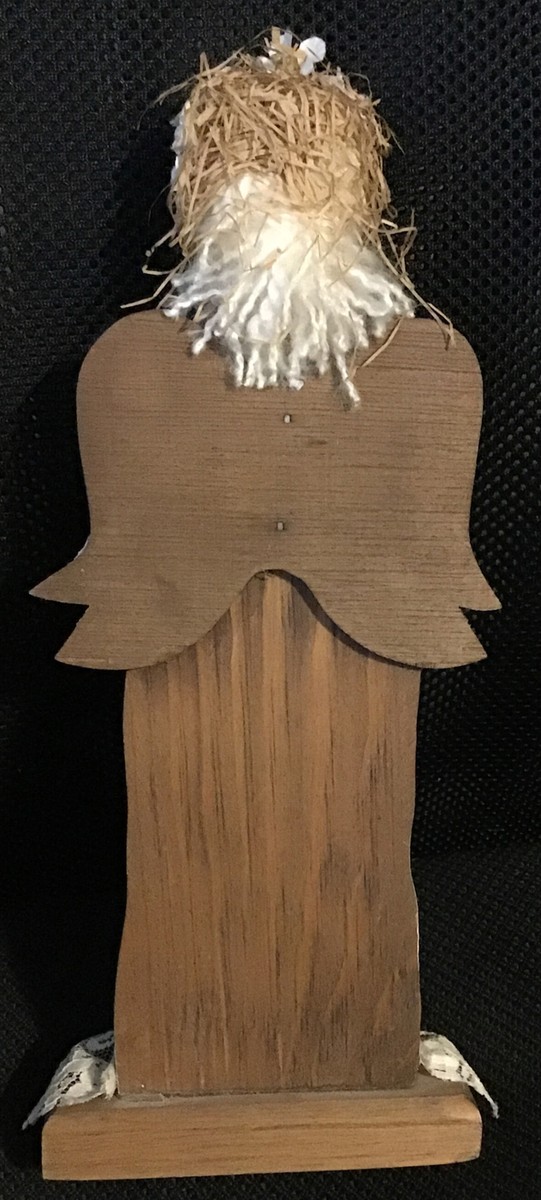12” Wooden Angel Figurine | eBay